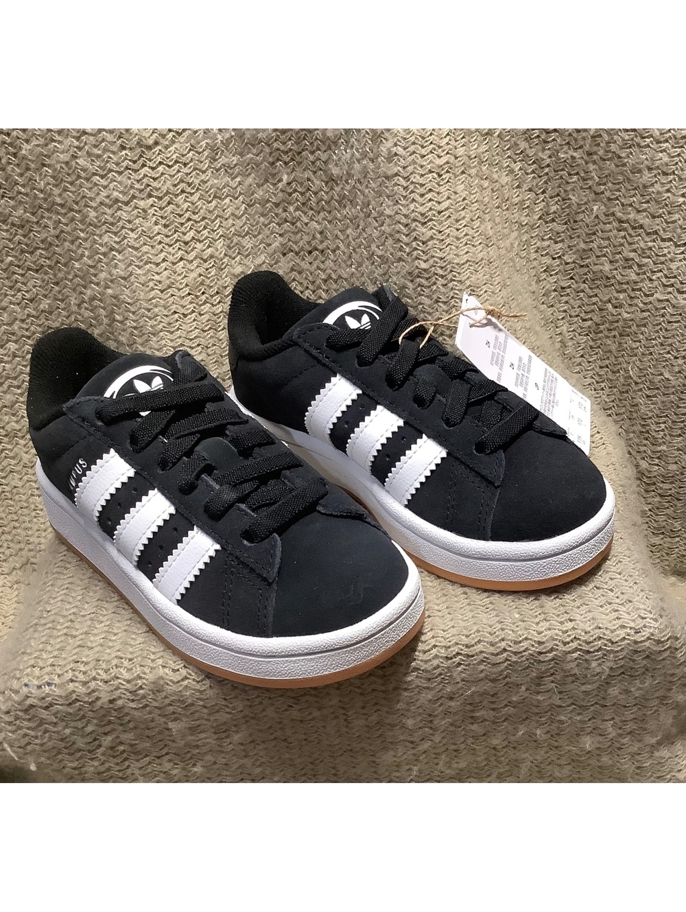 NEW Adidas Campus Black and White Sneakers Size 11K